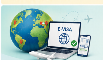 E-Visa quốc tế trên máy tính và điện thoại